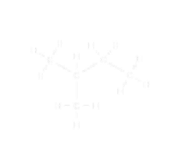 Isopentane molecular structure